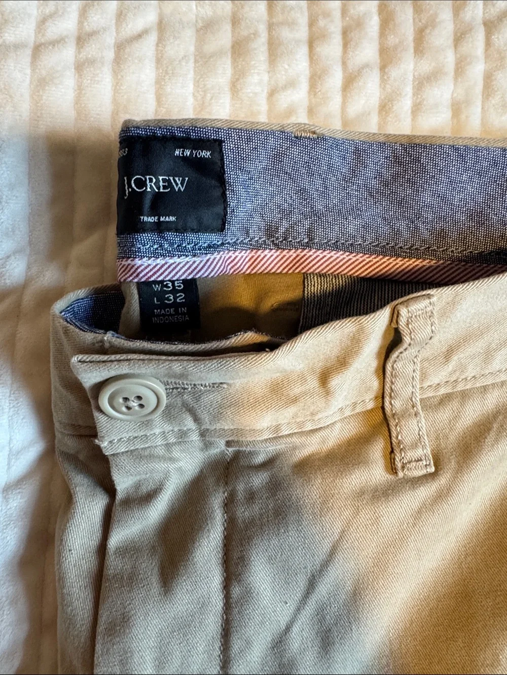 J. Crew Men’s Chino Pants in Tan